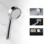 Modern Style Round Handheld Shower Bathroom Metal Wall-Mounted Hand Shower