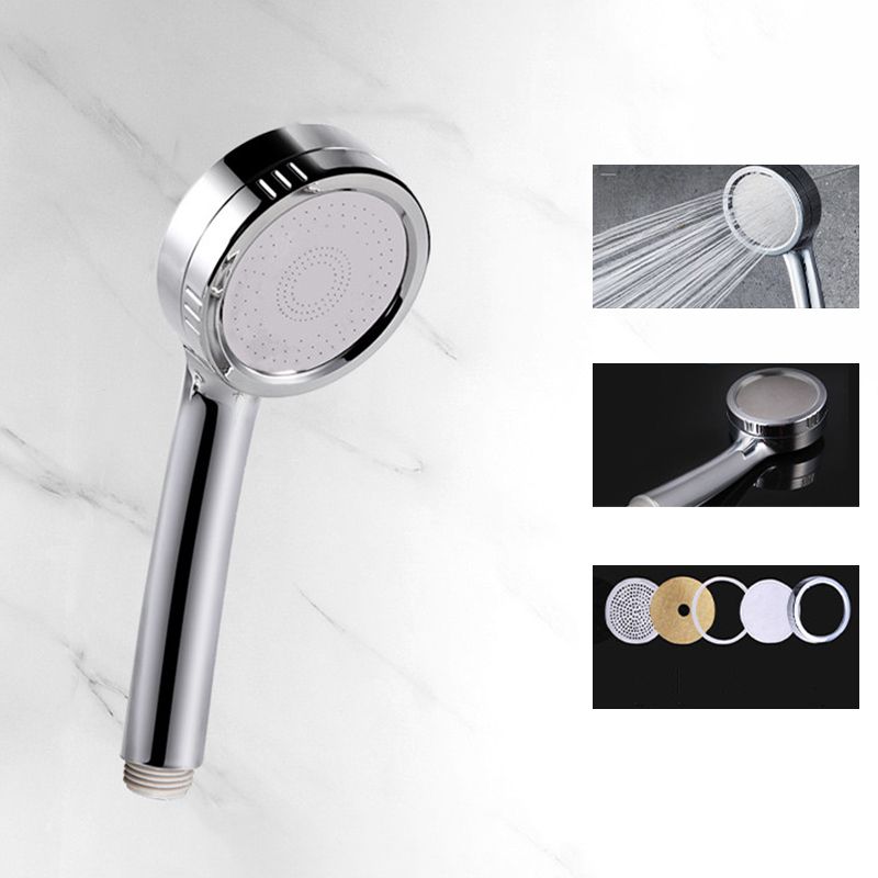 Modern Style Round Handheld Shower Bathroom Metal Wall-Mounted Hand Shower