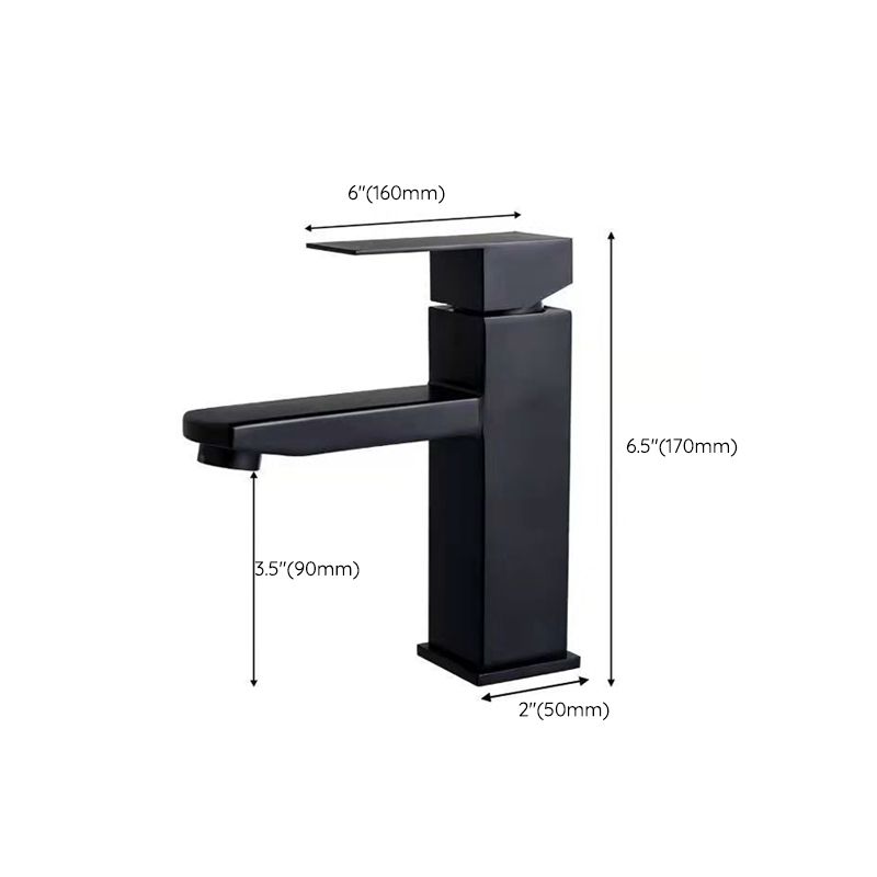Basic Centered Sink Faucet Monochrome Faucet Sink Bathroom Faucet