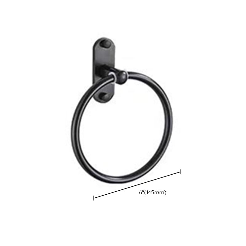 Modern Bathroom Accessories Set Towel Holder Black Soap Dish Bath Accessories Set