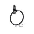 Modern Bathroom Accessories Set Towel Holder Black Soap Dish Bath Accessories Set