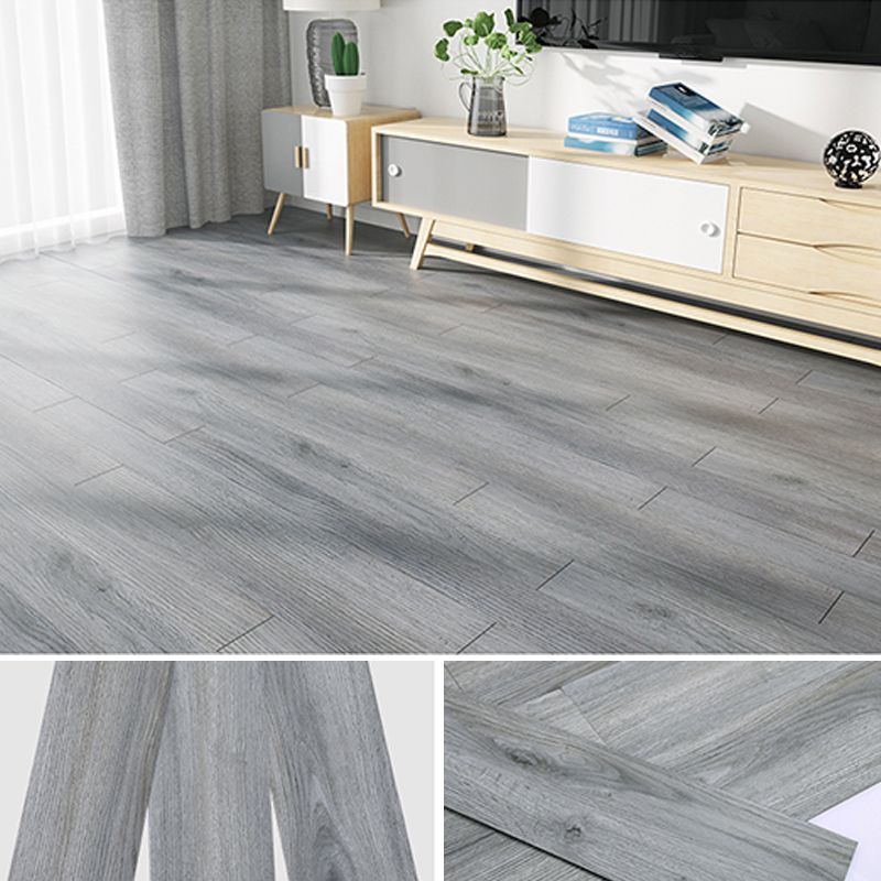 Modern Peel & Stick Mosaic Tiles Plastic Wood Look Fading Resistant Vinyl Plank