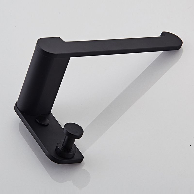 Metal Bathroom Set 5-piece Modern Style Black Bathroom Accessories Set