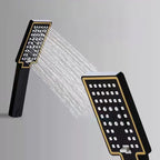 Modern adjustable water flow shower faucet shower arm shower system on the wall