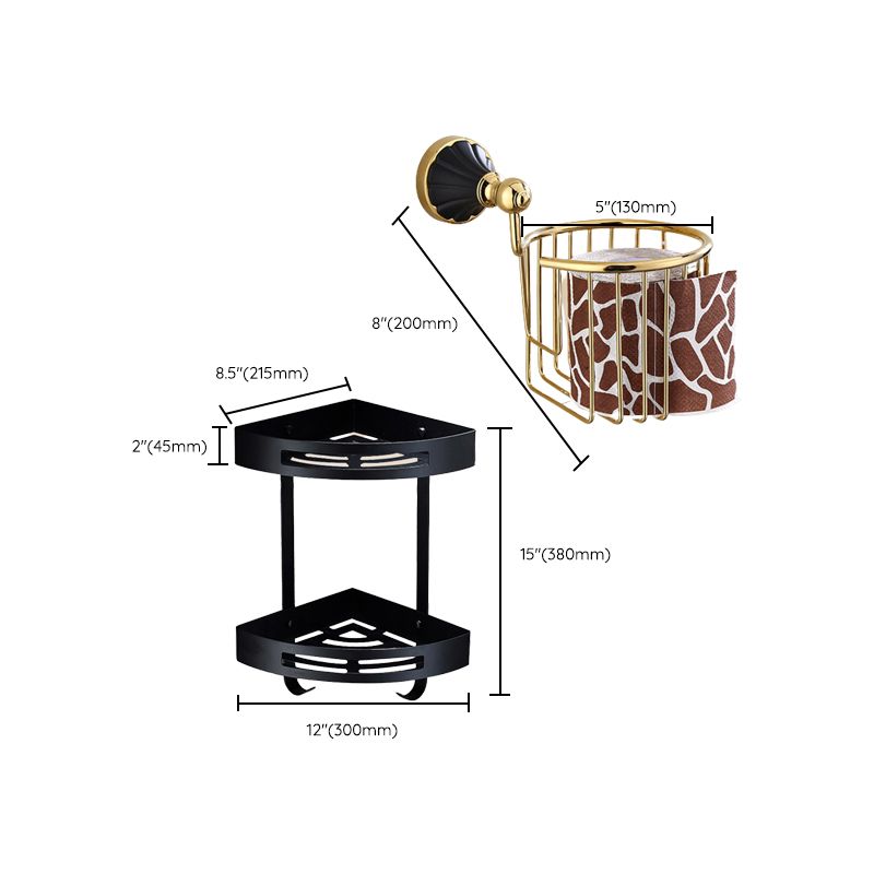 Traditional Bathroom Accessories Set Towel Bar Bathroom Shelf Black Bathroom Accessories Set