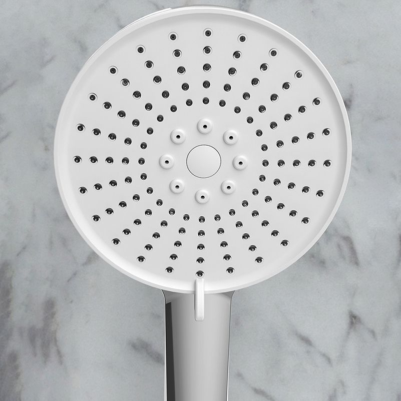 Plastic Handheld Showerhead Round Hand Shower with Self-Cleaning