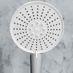 Plastic Handheld Showerhead Round Hand Shower with Self-Cleaning