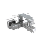Modern Bathtub Faucet Mounting Kit 304 Stainless Steel Wall Mount Bathroom Faucet