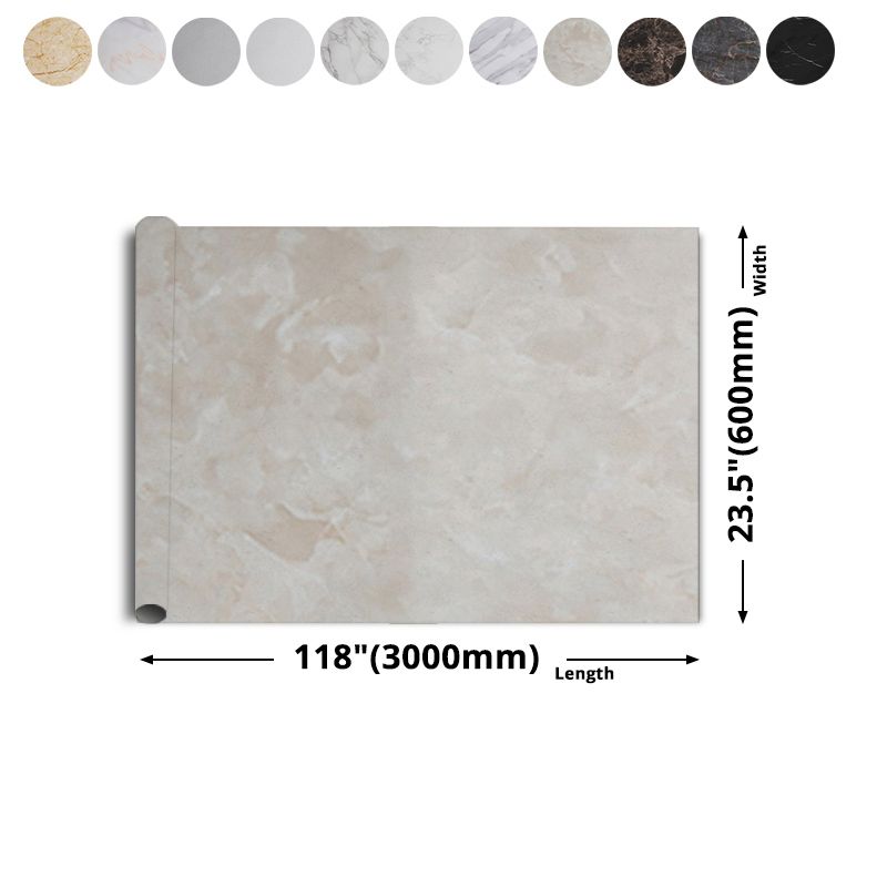 23.6" PVC Peel and Stick Tile Rectangular Field Tile for the Kitchen