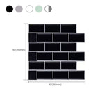 Modern Peel and Stick Wall Tile PVC Offset Joint Peel and Stick Wall Tile