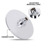 Round Dual Shower Heads Traditional Style Wall Mounted Dual Shower