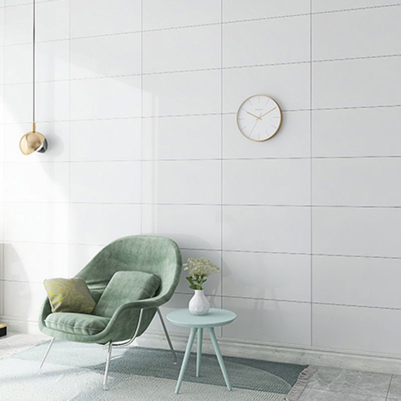 Modern rectangular Peel and Stick backsplash tile PVC wallpaper