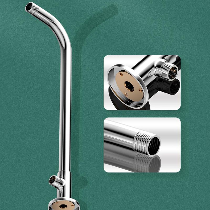 Modern Showerhead Combination Double Showerhead Polished Stainless Steel Wall Mounted Showerhead