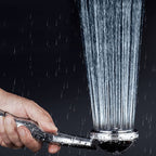 Contemporary Brass Round Hand Shower Water Filtration Shower Head