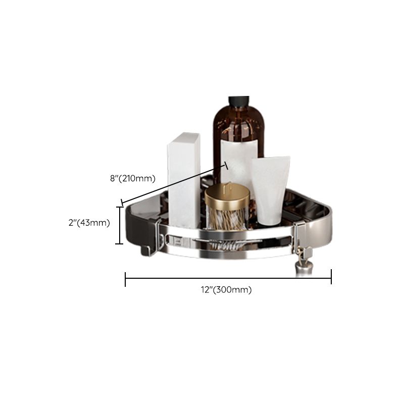 Modern Polished Chrome Bathroom Accessory Set Made of Stainless Steel