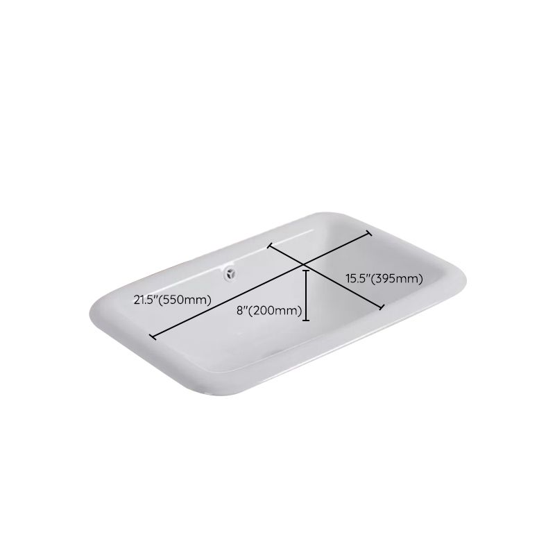 Traditional square washstand ceramics metal base washbasin