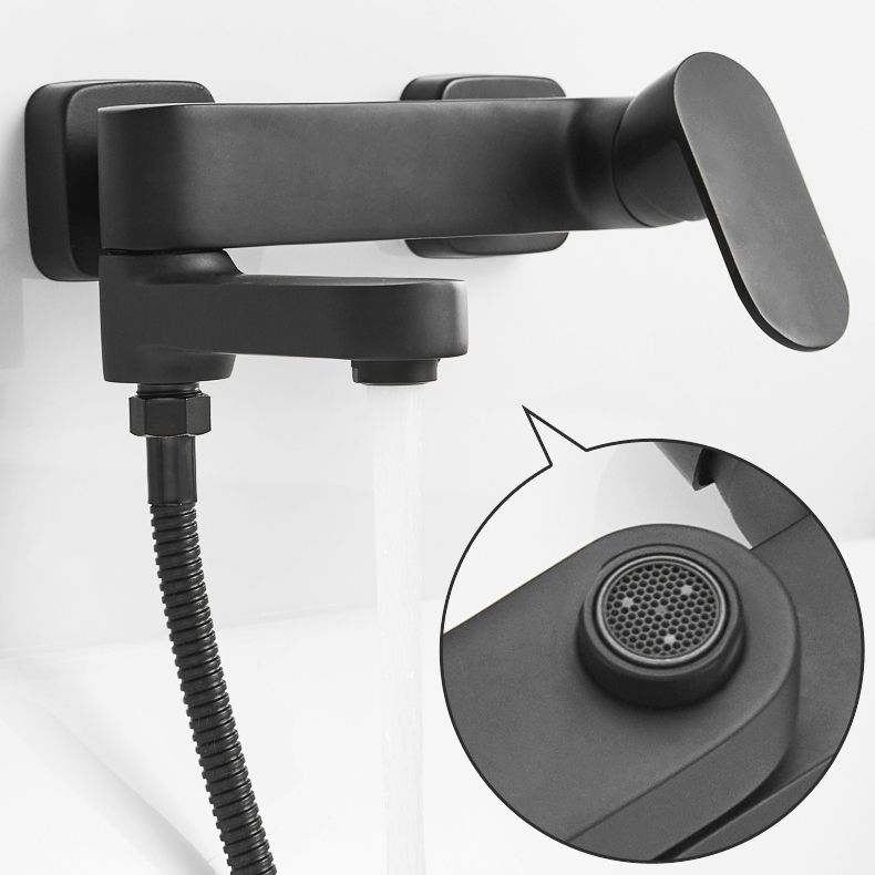 Modern Wall-Mounted Bathtub Faucet Trim Metal Single-Lever Bathtub Faucet Trim