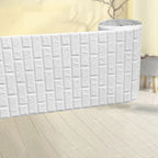 Modern Pearl Wainscoting Waterproof PVC Wall Access Panel Peel and Stick Wall Tile
