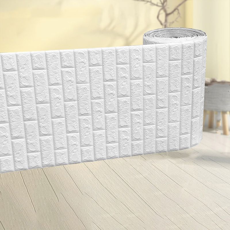 Modern Pearl Wainscoting Waterproof PVC Wall Access Panel Peel and Stick Wall Tile