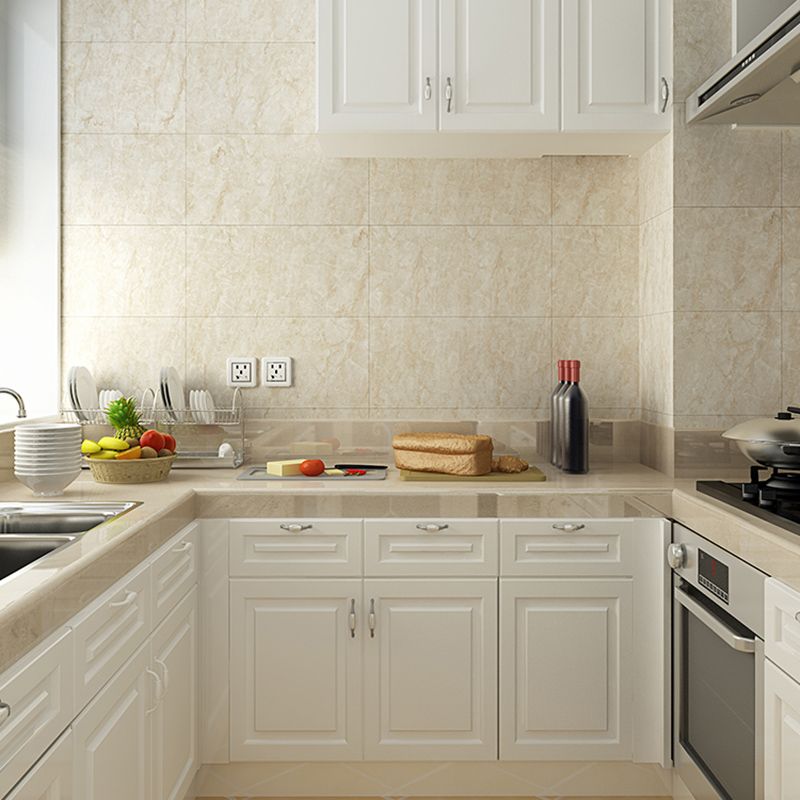 Modern Style Wallpaper Kitchen Peel and Stick Single Tile Backsplash