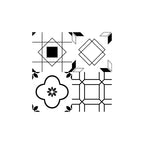 Mosaic Tile Wallpaper Contemporary Plastic Wallpaper with Square Shape