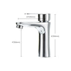 Contemporary Stainless Steel Sink Faucet Lever Handles Low Arc Sink Faucet