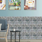 Plastic Peel-and-Stick Tiles Indoor Subway Tiles Wallpaper with Waterproof