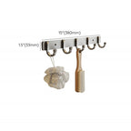 Contemporary Bathroom Accessory Set Grey Aluminum Bathroom Accessory Kit