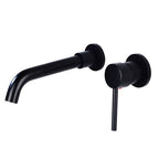 Lever handles Wall-mounted bathroom faucet High-arch sink faucet
