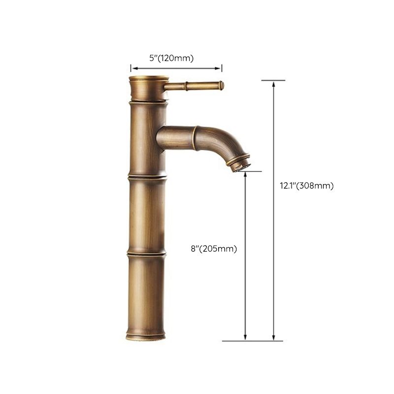 A hole water tap country sink bathroom faucet with single lever handle