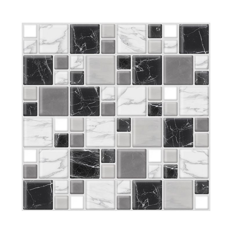 Wall tile paste Wallpaper Floral check pattern Wallpaper tile