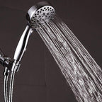 Handheld Shower Head with Hose 4-Sprays Wall Mounted Shower Head