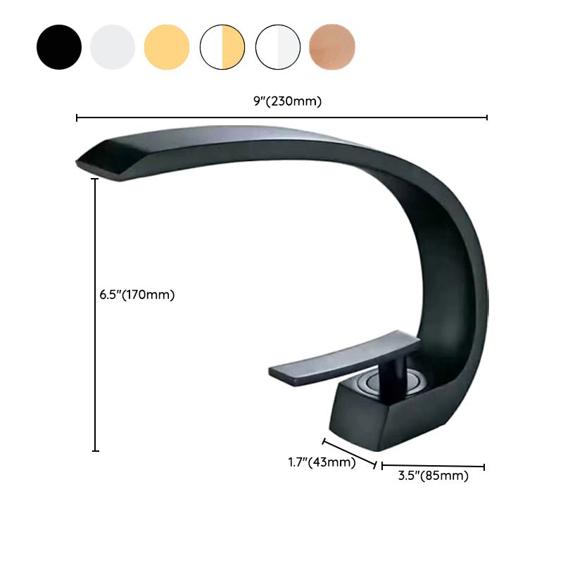 17 cm High Basin Faucet Luxury 1 Hole Basin Faucet Cubic Bathroom Faucet