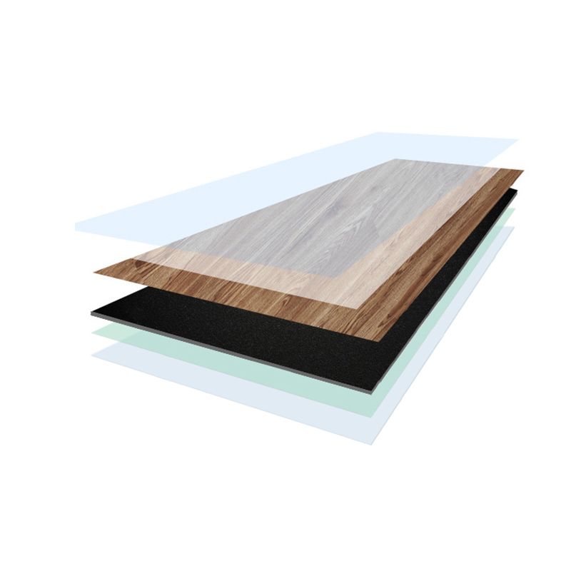 Square Edge Vinyl Floor Living Rooms PVC Flooring with Peel & Stick
