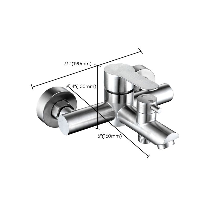 Popular Bathtub Filling Station Trim 304 Stainless Steel Wall Mounted Bathtub Filling Station