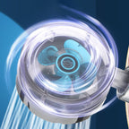 Plastic Shower Head Round Handheld Shower Head with Adjustable Water Flow