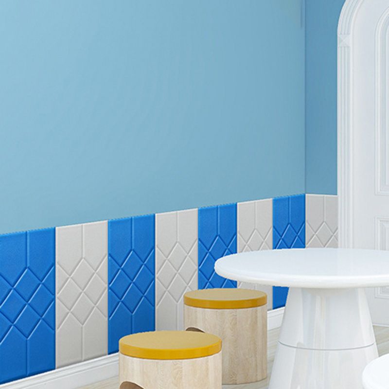 3D Embossed Foam Wall Panel Living Room Waterproof Wall Panel