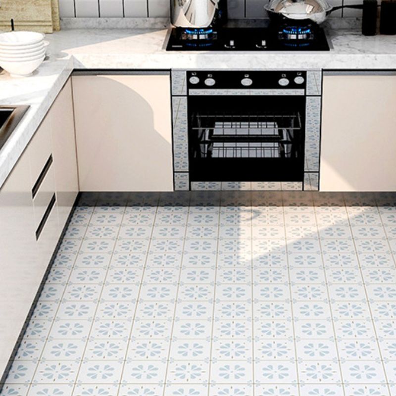 Bathroom 3.5 mm vinyl floor square peel and stick PVC floor