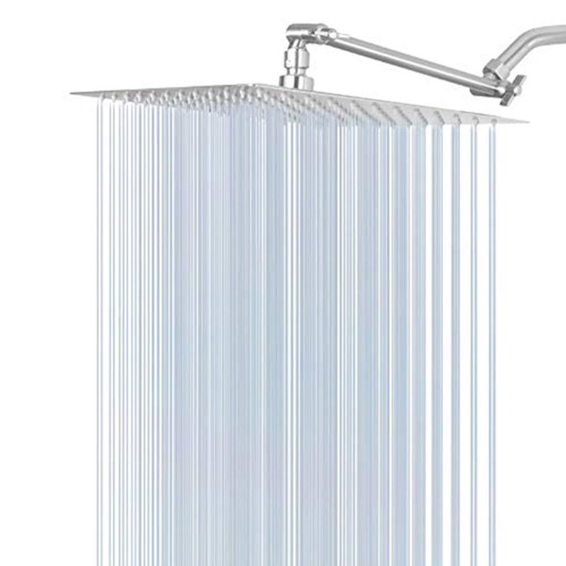 Stainless Steel Fixed Shower Head Rainfall Wall Mounted Shower Head with Extension Arm