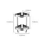 Modern Stainless Steel Bathroom Shelf Paper Holder Bathroom Accessory Set