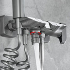 Wall-mounted shower system Gray Adjustable spray pattern Lever handle Shower hose Shower set