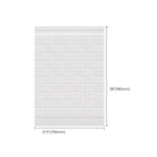 Plastic wall cladding panels for peeling and attaching with waterproof wainscoting