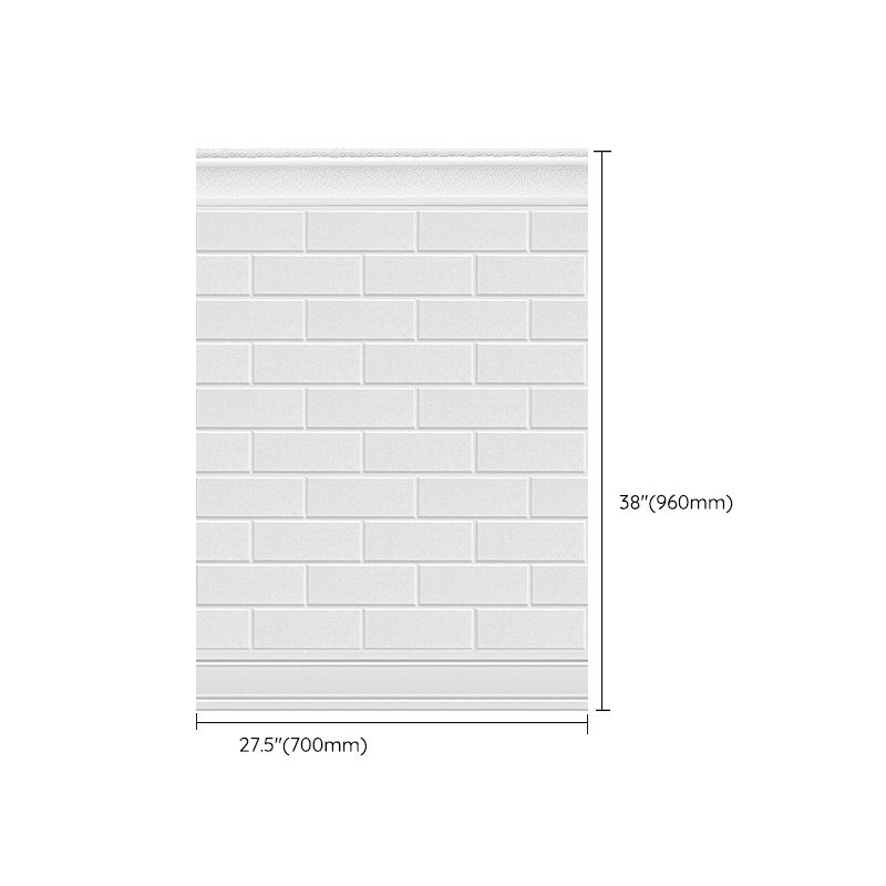 Plastic wall cladding panels for peeling and attaching with waterproof wainscoting
