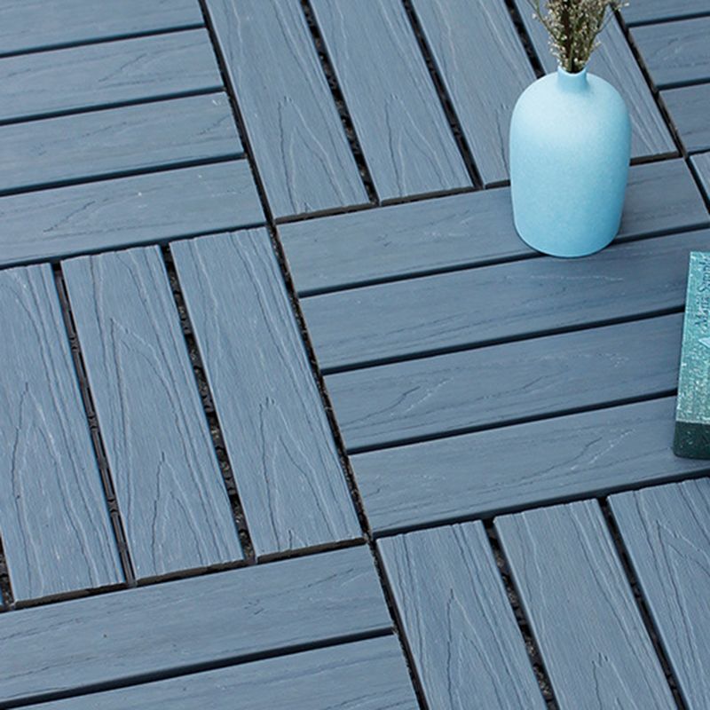 12" X 12" 4-Slat Square PVC Floor Tiles With Interlocking Installation Floor Plates Tiles