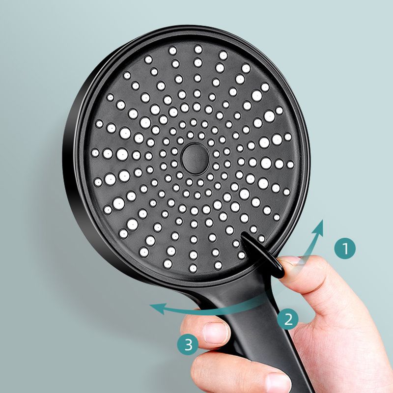 Contemporary Round Shower Head Pure Color Hand Shower