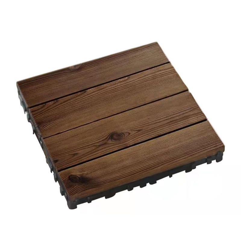 Outdoor Deck Board Wood Square Stripes Composite Flooring Terrace