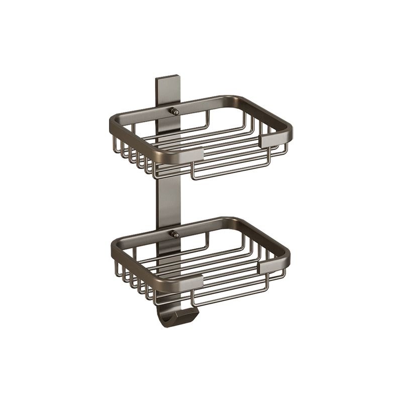 Modern Bathroom Accessory Set Shelf Black/Silver/Grey Bathroom Accessories Set