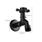 Wide Bathroom Sink Faucet Wall-Mounted Cross Handle Faucet