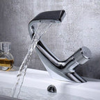 Contemporary Container Copper Brass Knob Handle Low Arch Container Faucet