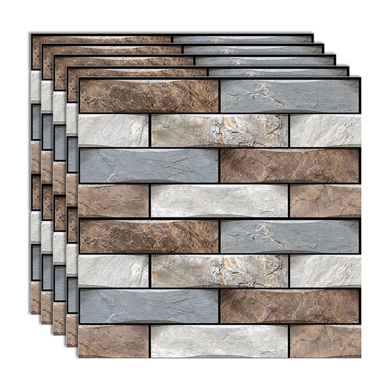 Modern PVC Field Tile/Single Tile Rectangular Peel and Stick Wall Tile